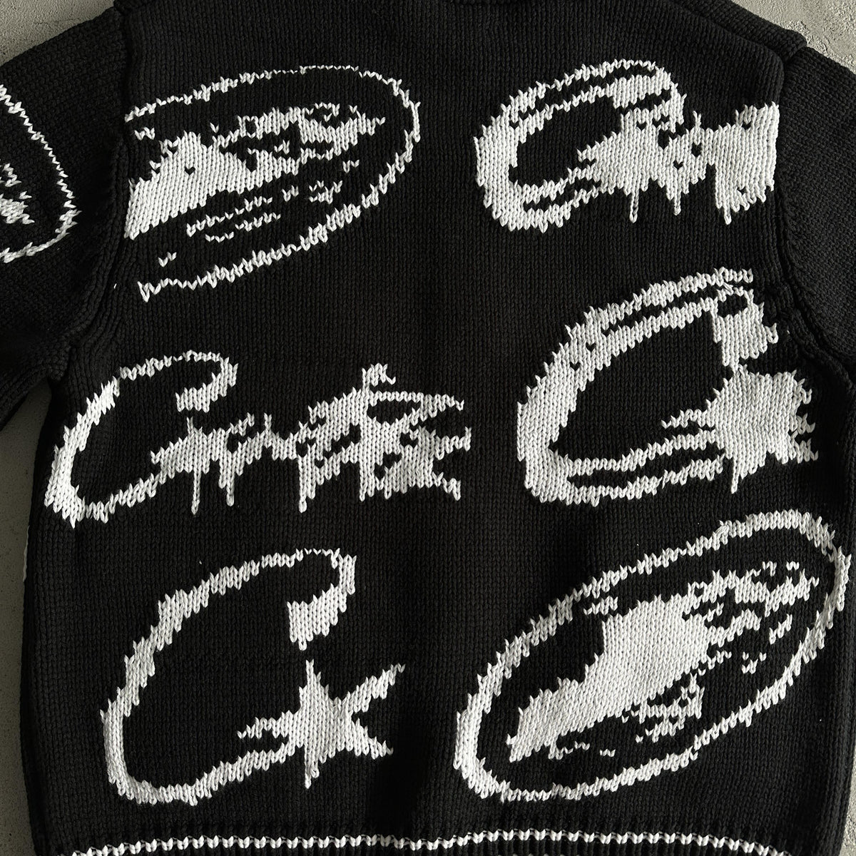 Corteiz heavy knit jacquard sweater