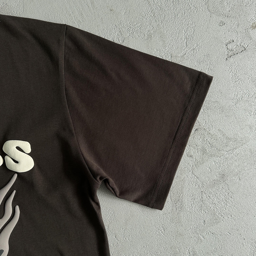 Broken P Heartess Love Tshirt-mocha
