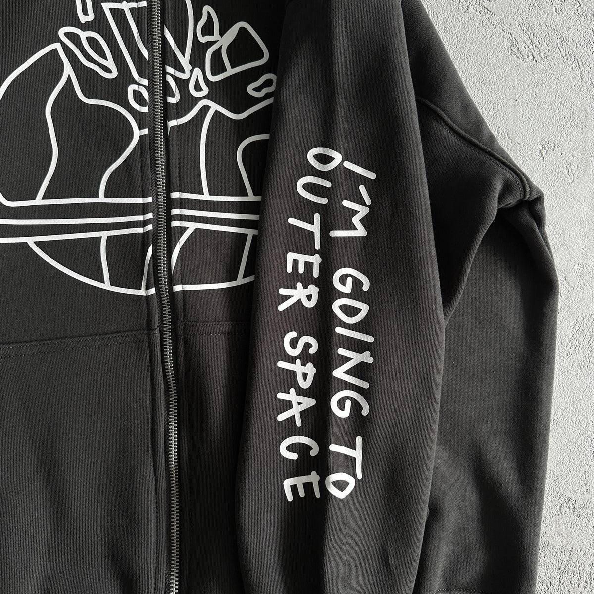 Broken P Zip Up Hoodie