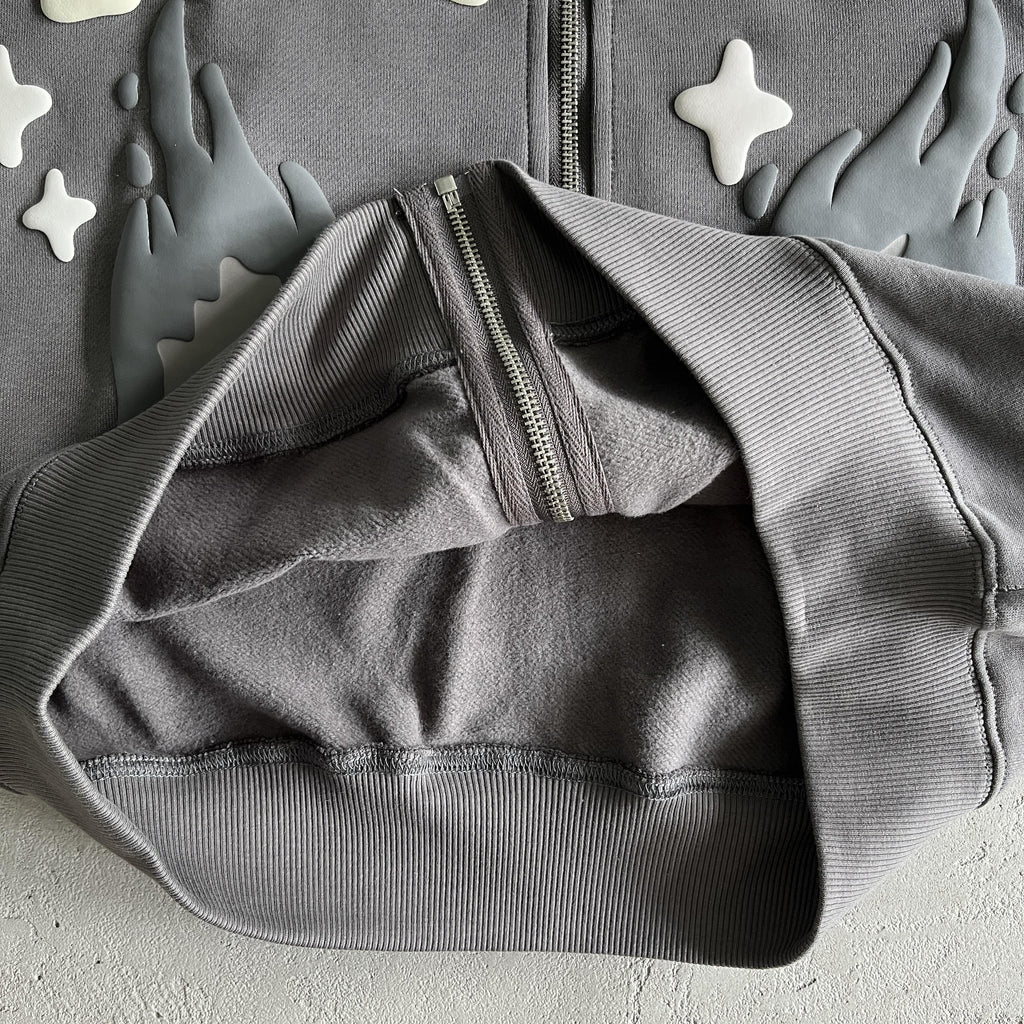 Broken P Twin Flames Zip Up Hoodie