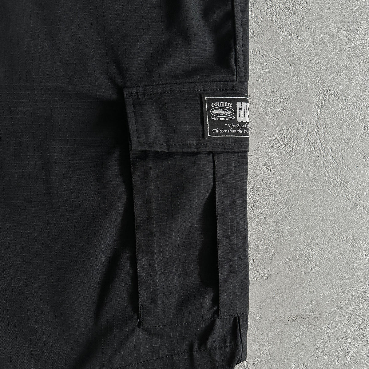 Corteiz Black Cargo Shorts