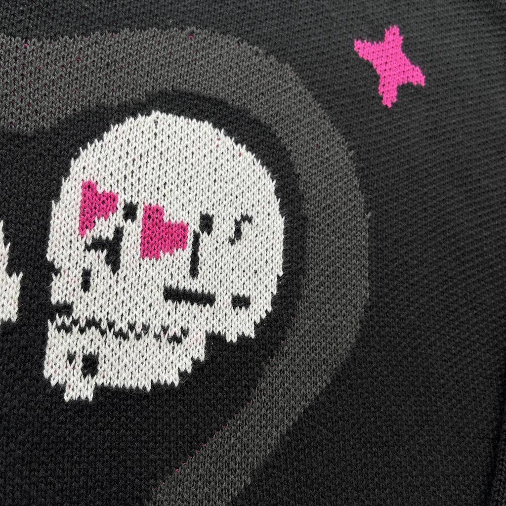 Broken P Skull Heart Sweater