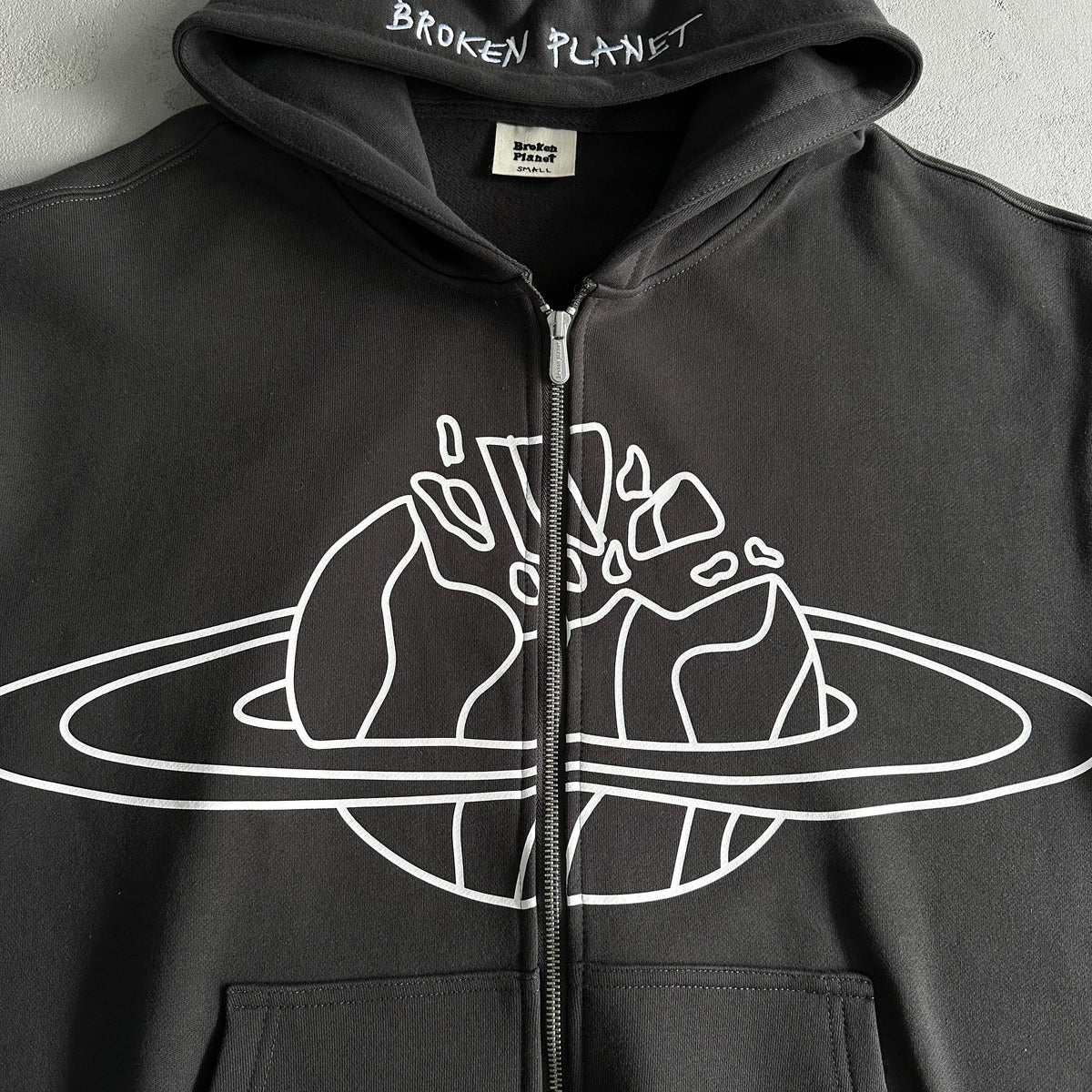 Broken P Zip Up Hoodie