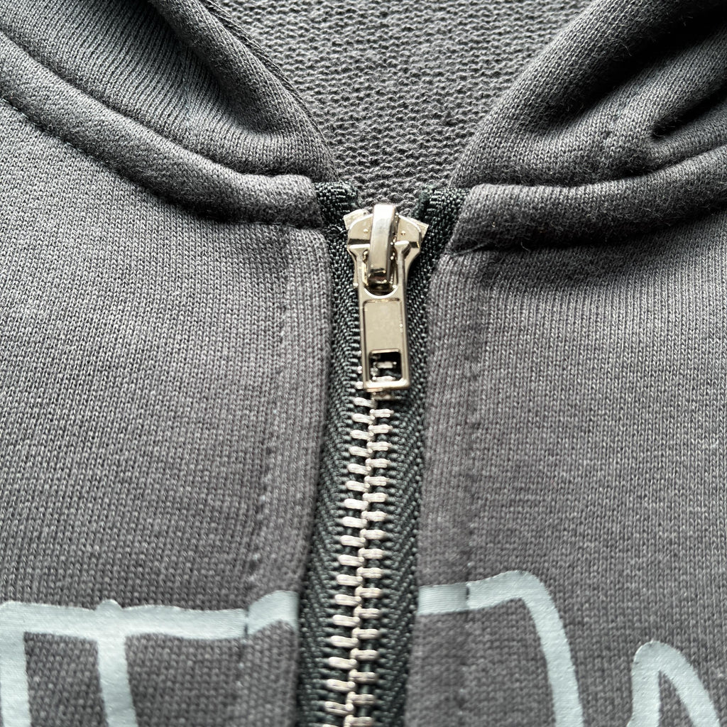 Broken P Planet Zip Up Hoodie Grey