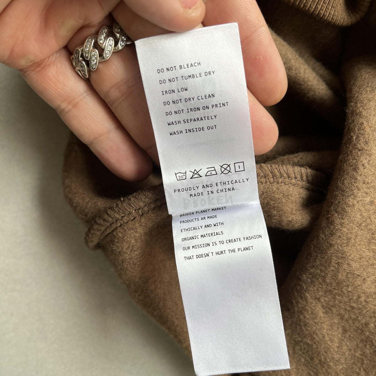 Broken P Market Arctic Zip Up Hoodie