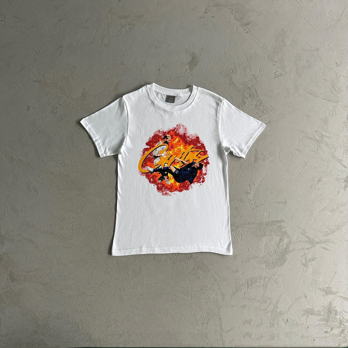 Corteiz Tshirt Football Flames