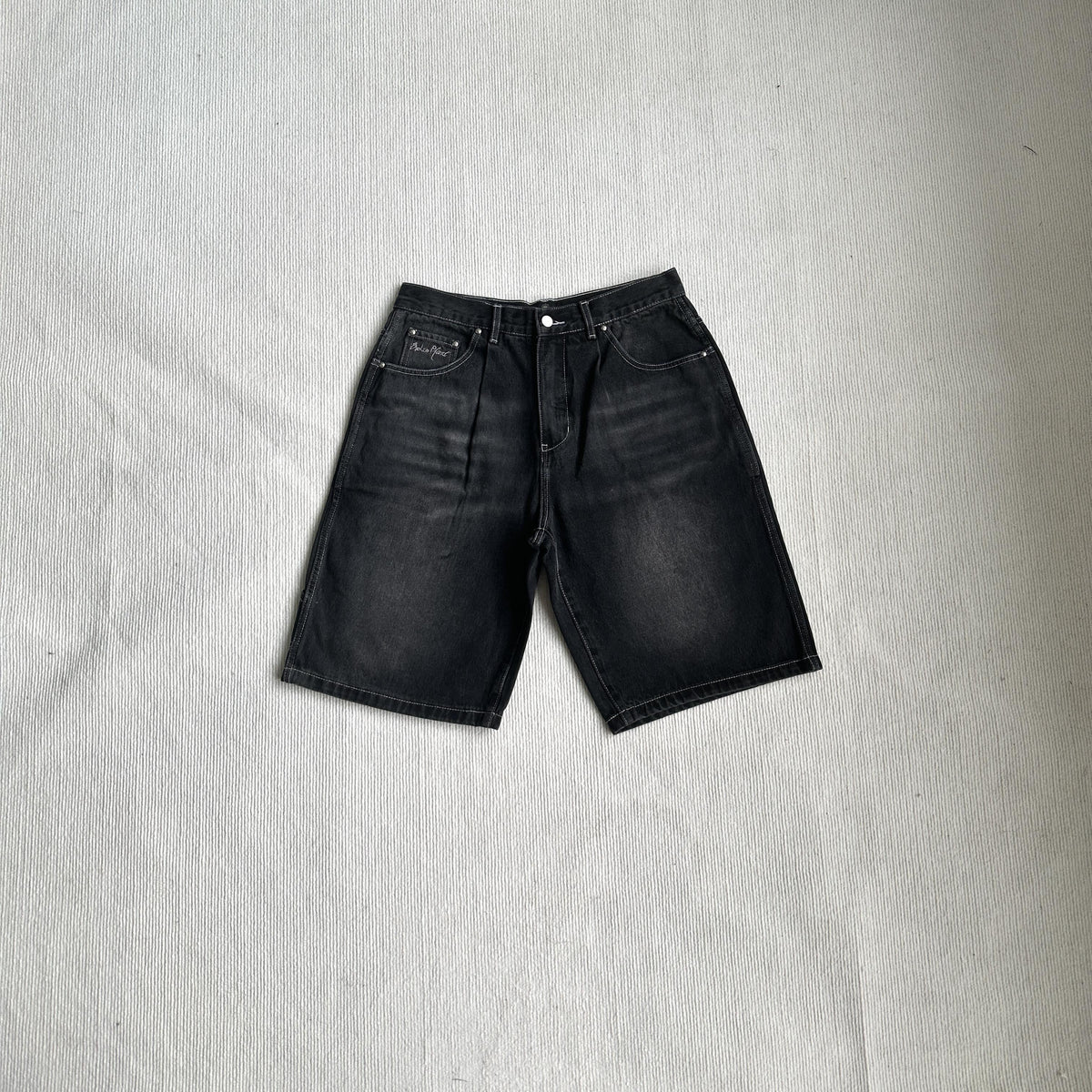 Broken P Denim Jeans Shorts