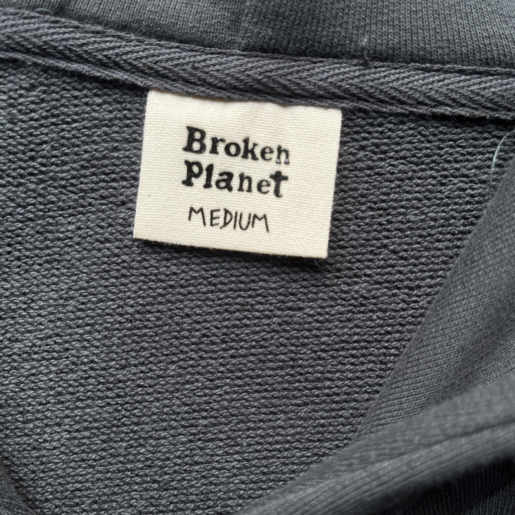 Broken P Planet Zip Up Hoodie Grey