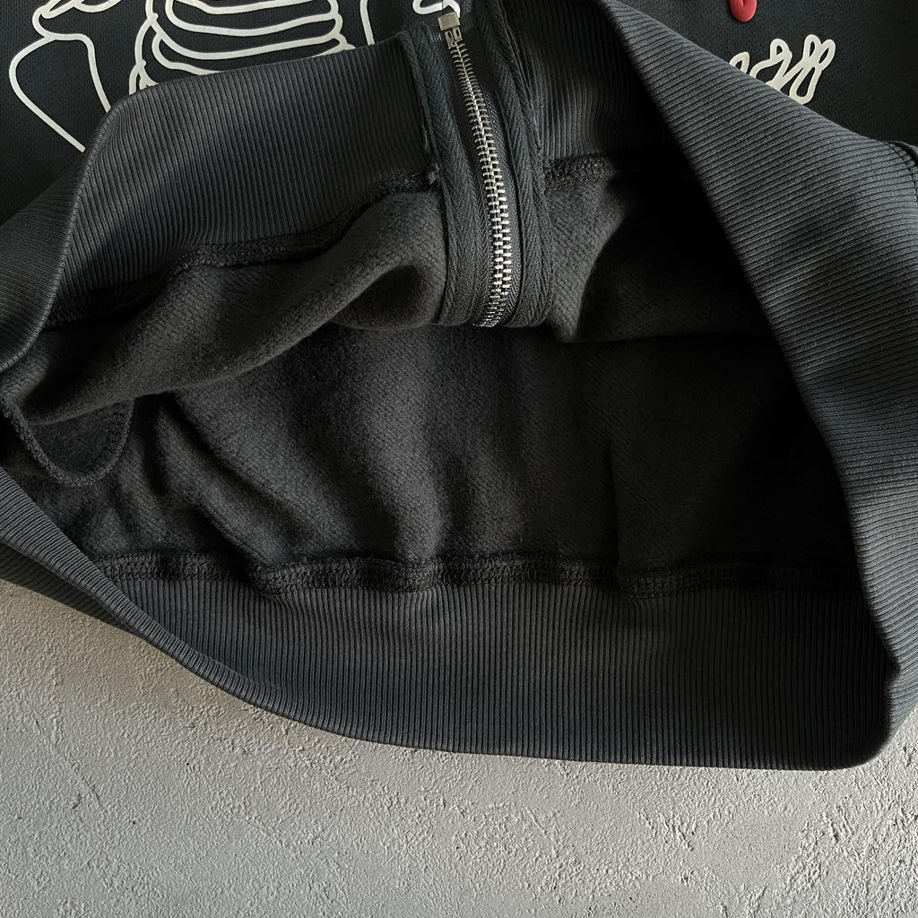 Broken P Skeleton Zip Up Hoodie