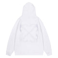 Off White Logo Drawstring Hoodie
