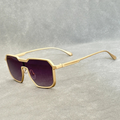 UV Protection Aviator Sunglasses ¨C Geometric Frame Shades | Milo