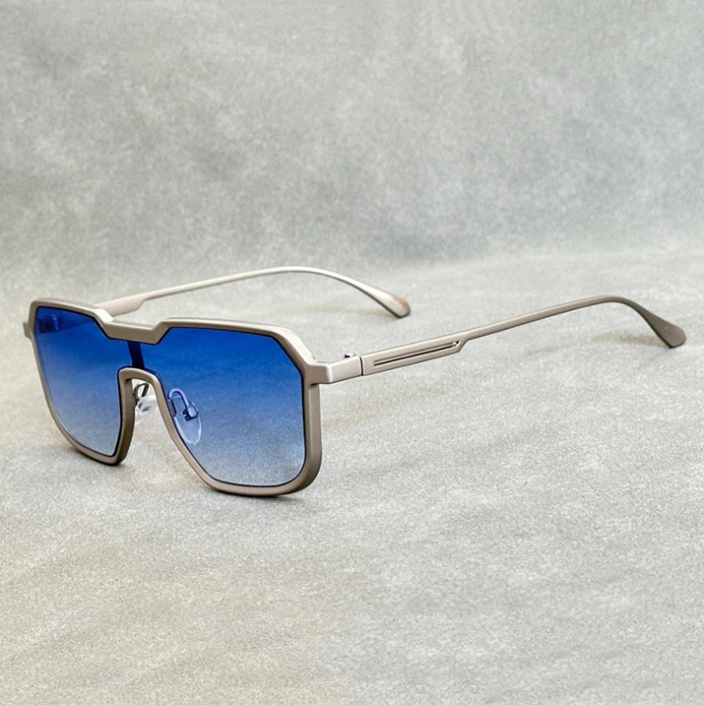 UV Protection Aviator Sunglasses ¨C Geometric Frame Shades | Milo