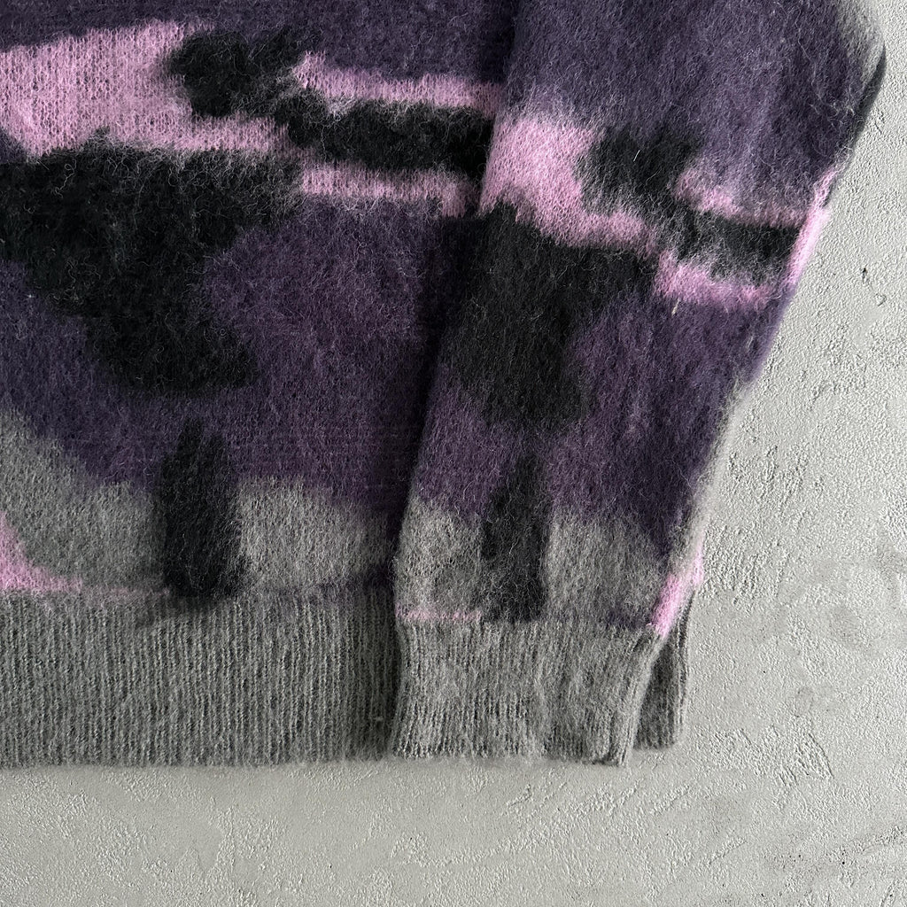 Corteiz Sweater Mohair Purple-camo