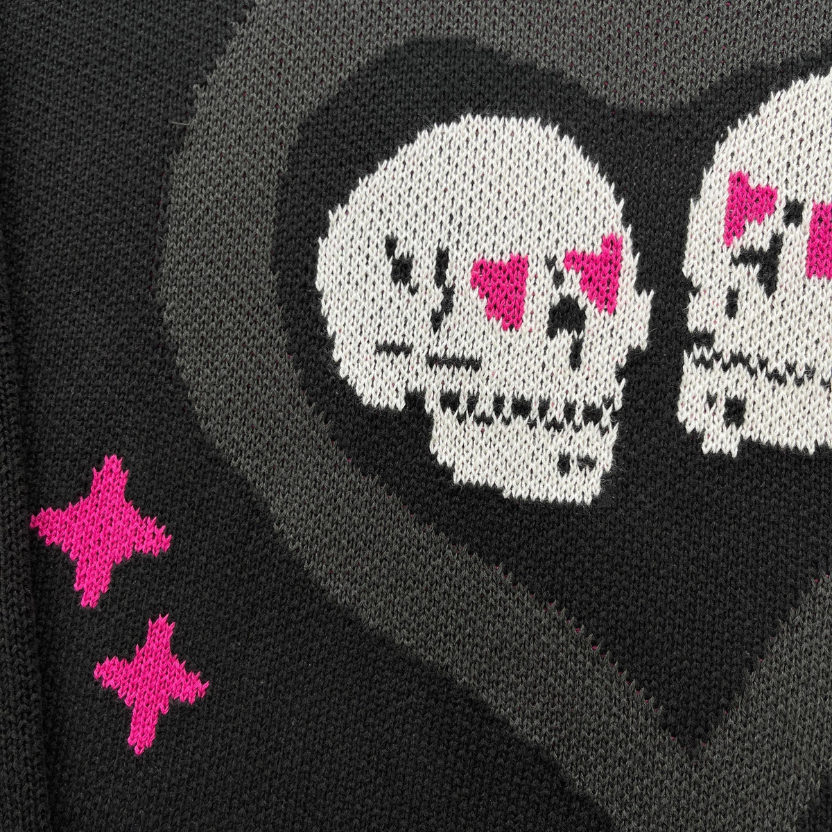 Broken P Skull Heart Sweater