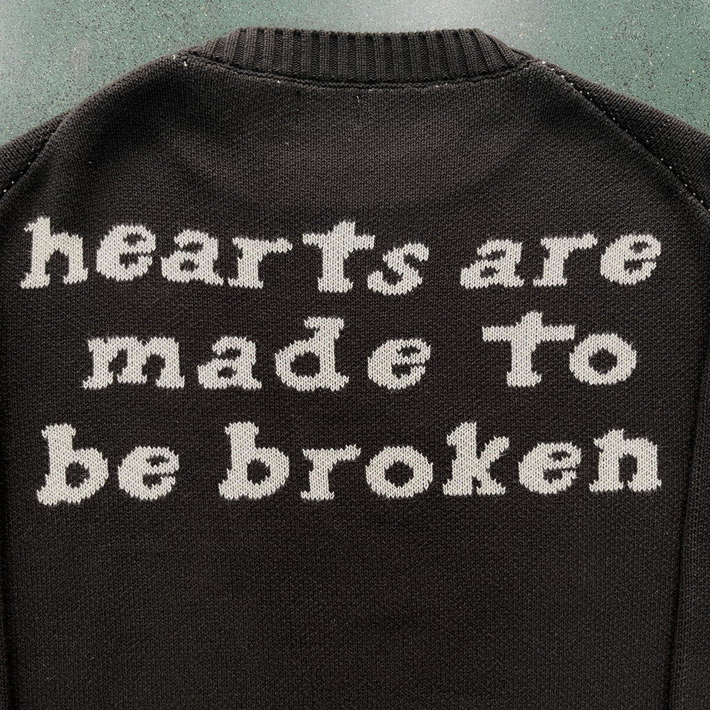 Broken P Skull Heart Sweater